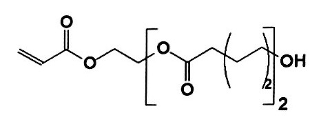 Gebruik van caprolactonacrylaat